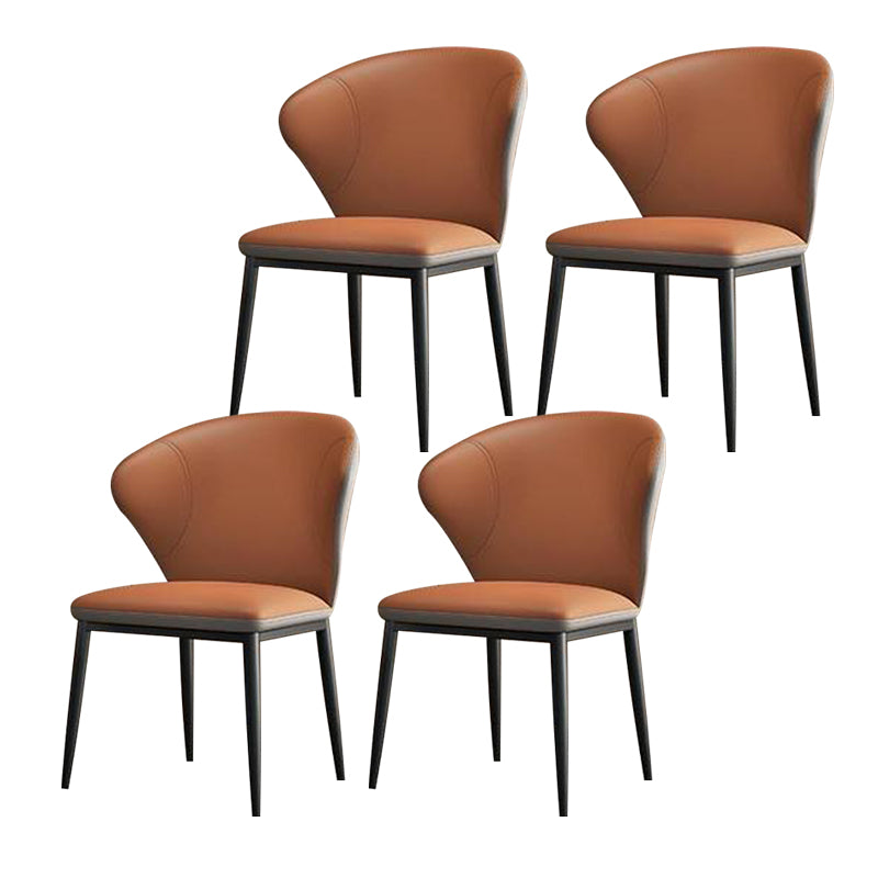 Dining Room Armless Dining Chairs Upholstered Wingback Side Chair