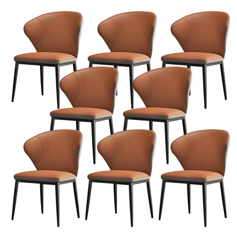 Dining Room Armless Dining Chairs Upholstered Wingback Side Chair