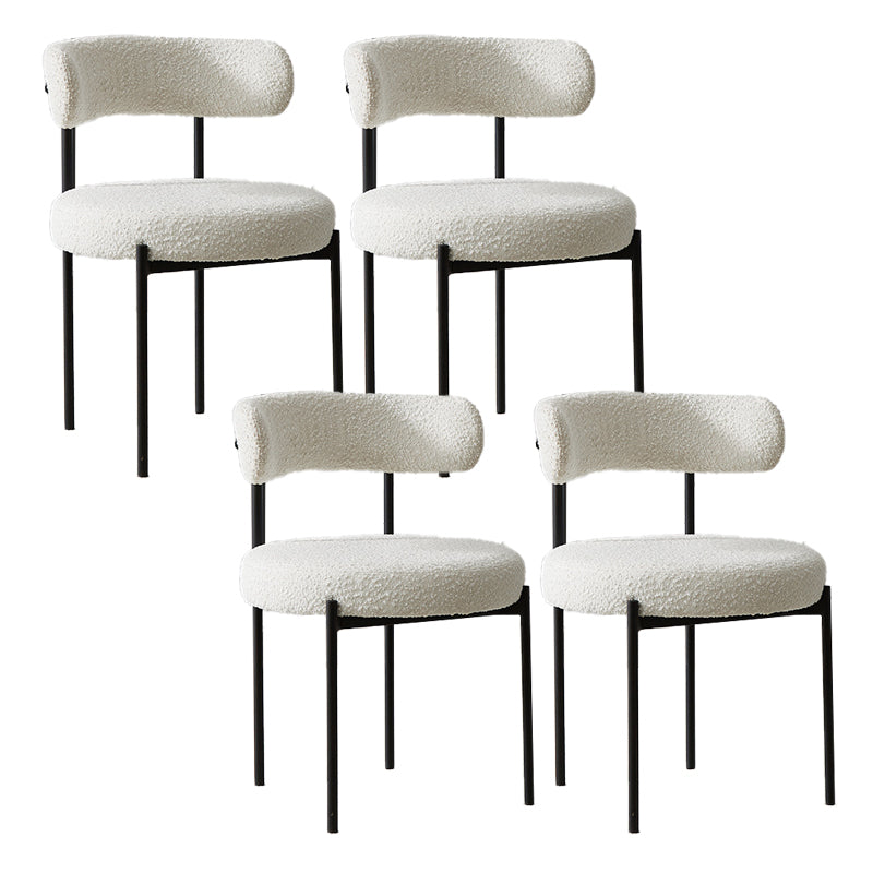 Contemporary Dining Accent Chair Armless Chair with Upholstered