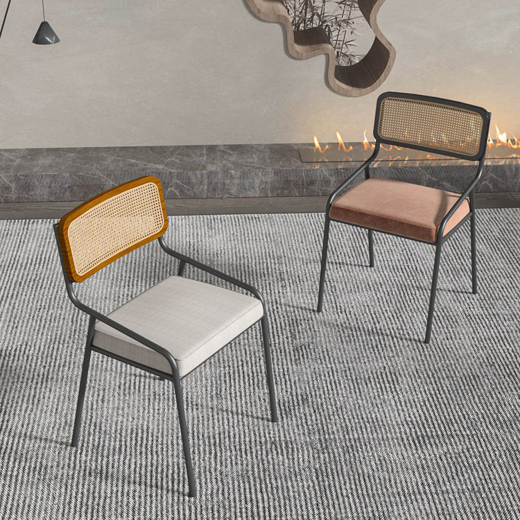 Modern Indoor Dining Room Chair Upholstered Armless Side Chair