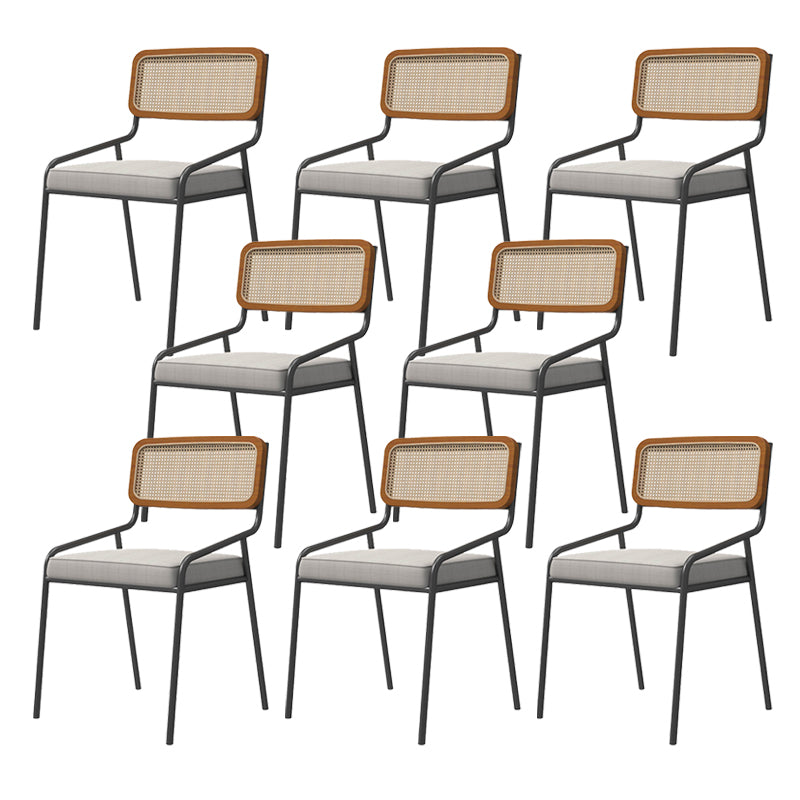 Modern Indoor Dining Room Chair Upholstered Armless Side Chair