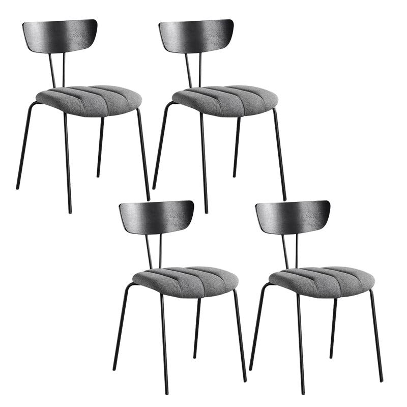 Contemporary Home Stacking Dining Chair Upholstered Side Chair