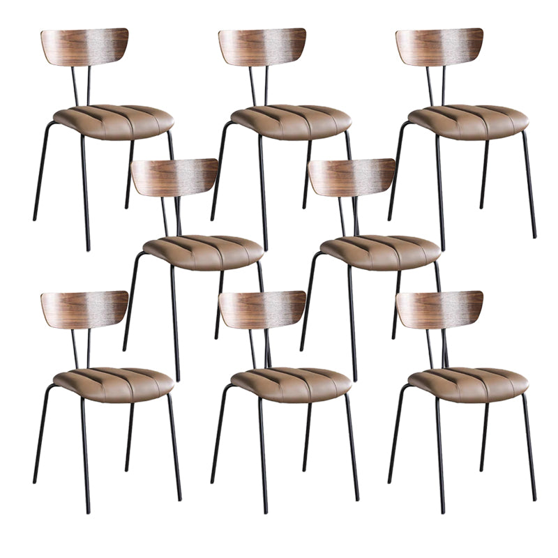Contemporary Home Stacking Dining Chair Upholstered Side Chair