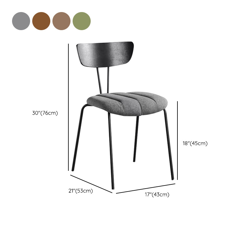 Contemporary Home Stacking Dining Chair Upholstered Side Chair