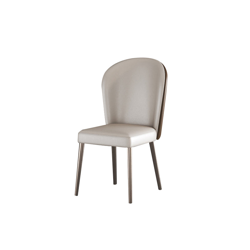 Glam Upholstered Parsons Dining Chairs Dining Room Armless Chair