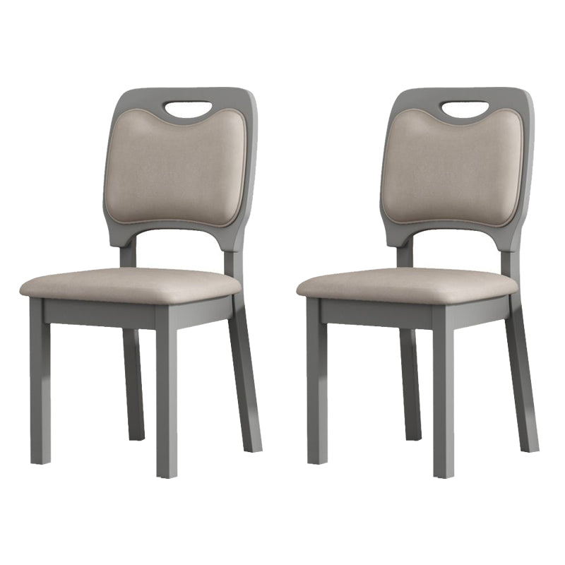 Wood Industrial Indoor-Outdoor Side Chair Open Back Dining Side Chair