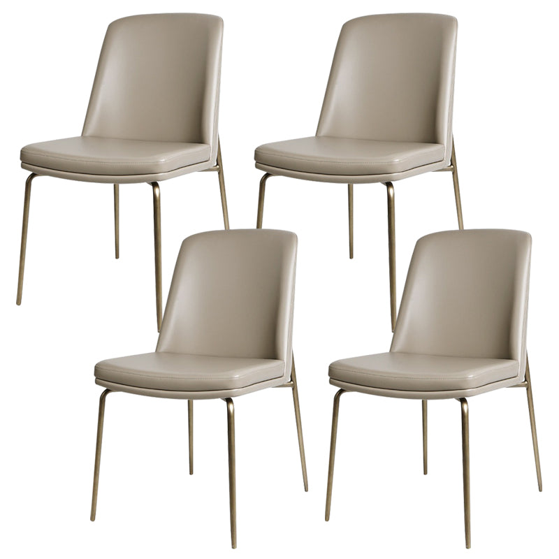 Upholstered Armless Dining Chairs Modern Indoor-Outdoor Chair
