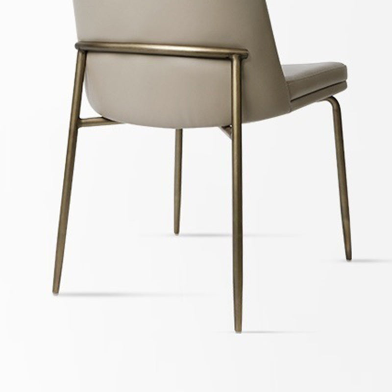 Upholstered Armless Dining Chairs Modern Indoor-Outdoor Chair