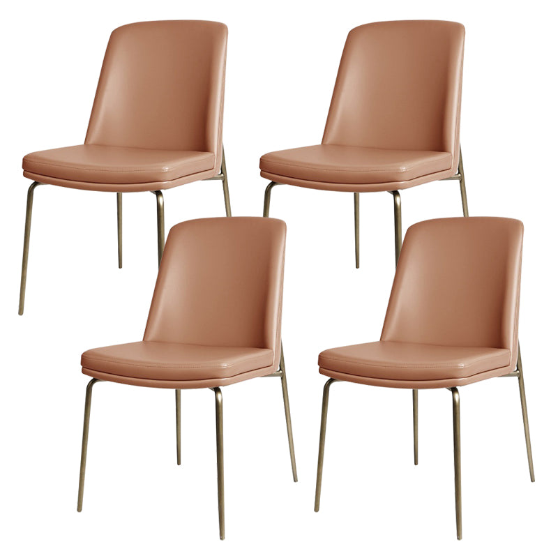 Upholstered Armless Dining Chairs Modern Indoor-Outdoor Chair