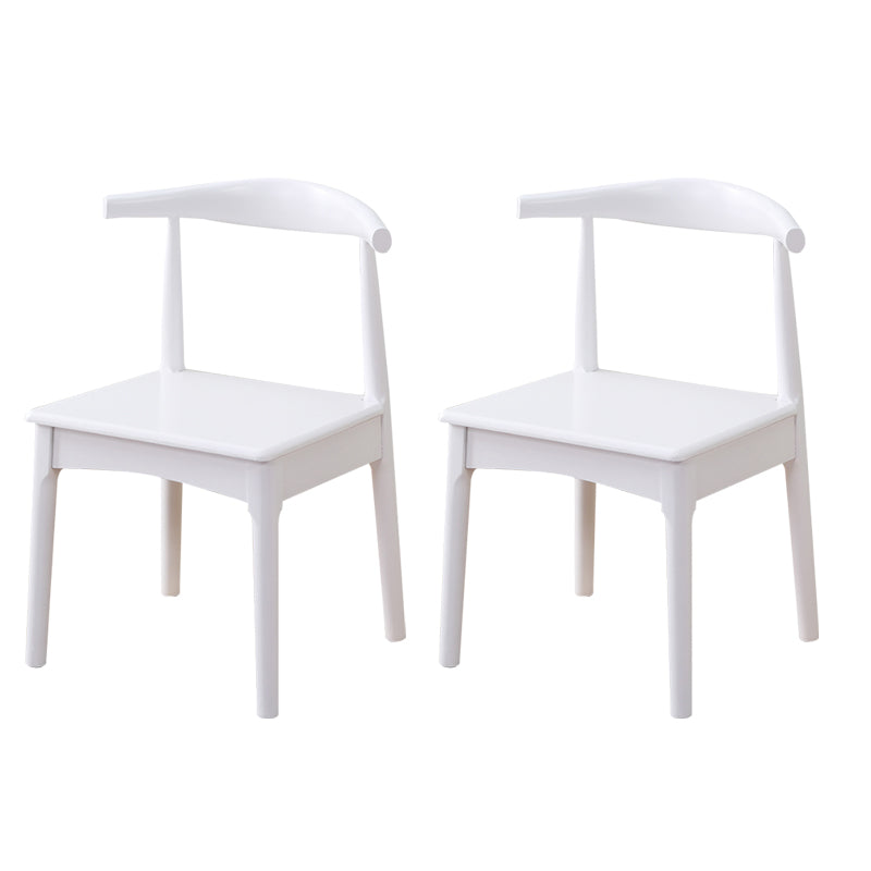 Wood Side Dining Chairs Modern Style Indoor-Outdoor Side Chair