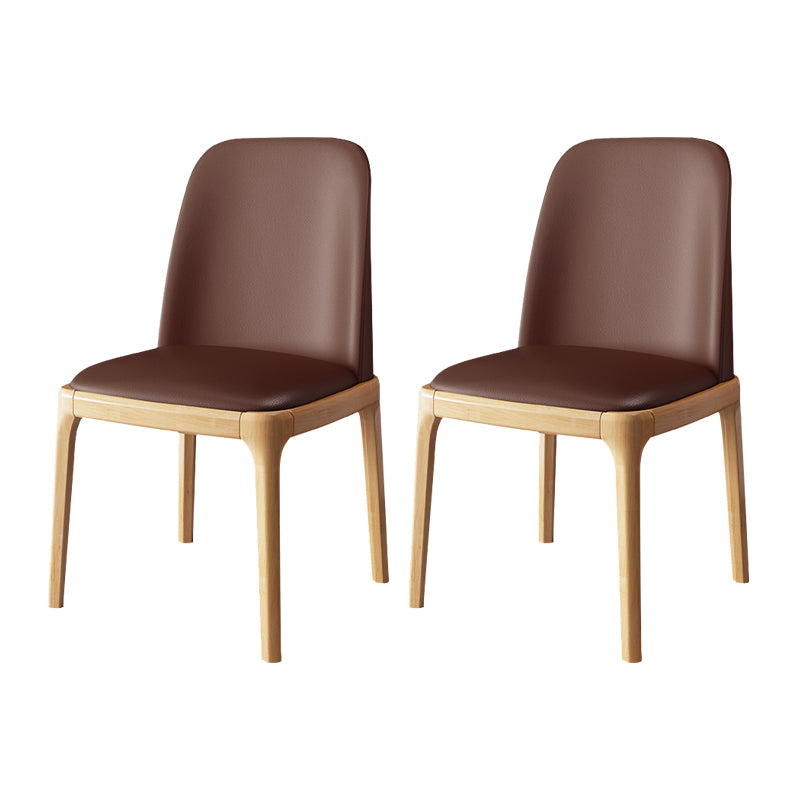 Wood Side Dining Chairs Modern Style Indoor-Outdoor Side Chair