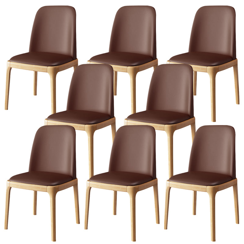 Wood Side Dining Chairs Modern Style Indoor-Outdoor Side Chair