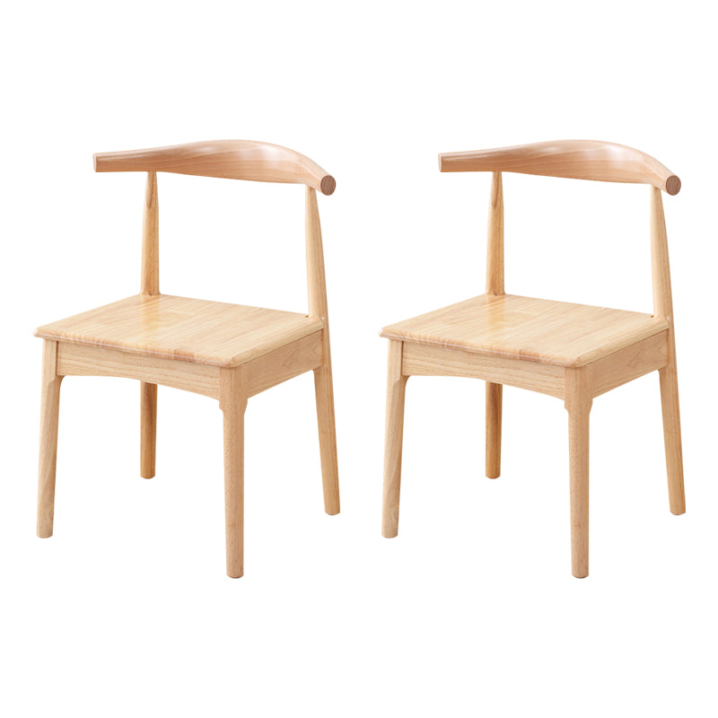 Wood Side Dining Chairs Modern Style Indoor-Outdoor Side Chair
