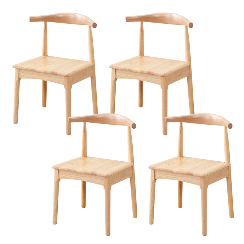 Wood Side Dining Chairs Modern Style Indoor-Outdoor Side Chair