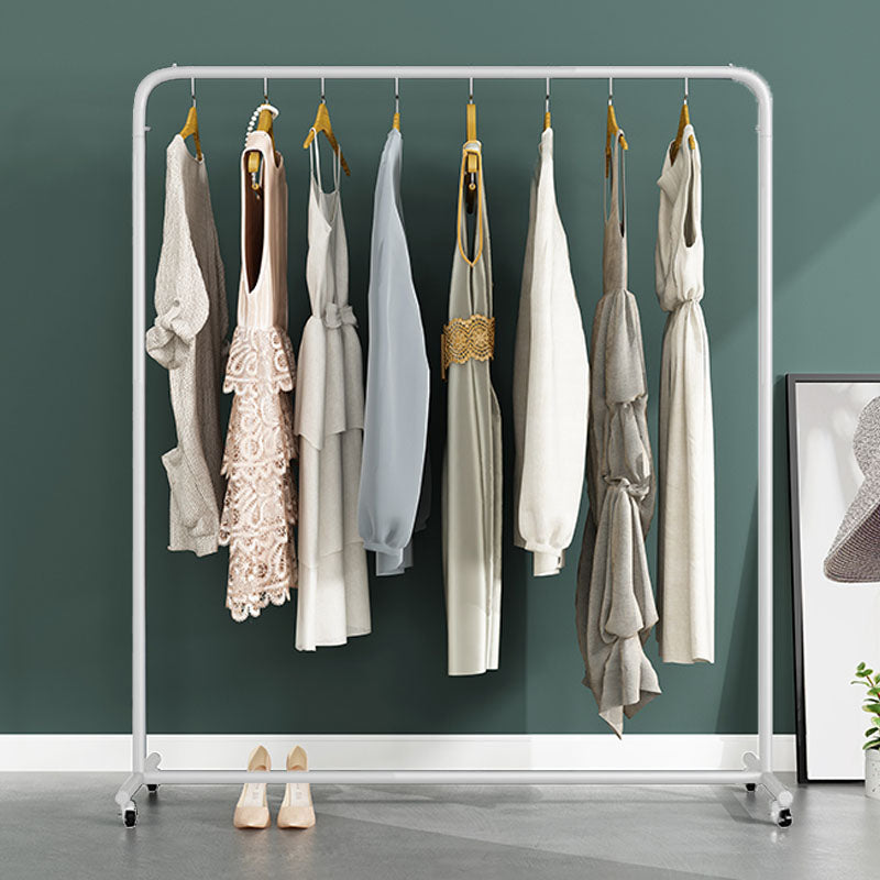 Contemporary Coat Rack Hanging Rail Metal Framed Entryway Kit