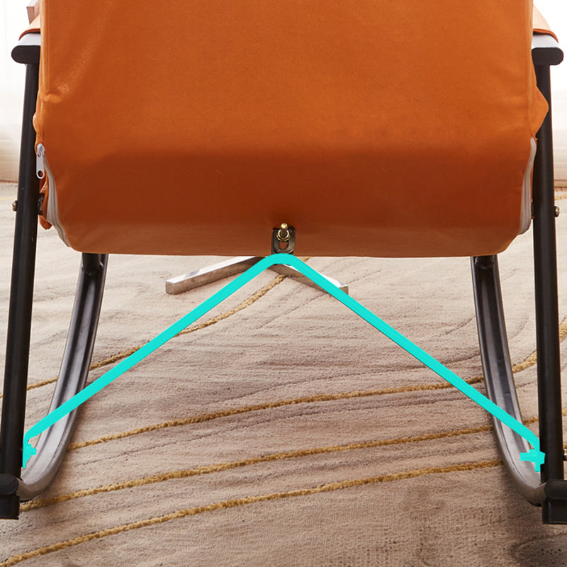 Tufted Cushions Rocker Chair Whole Colored Modern Fabric Rocker Chair in Living Room