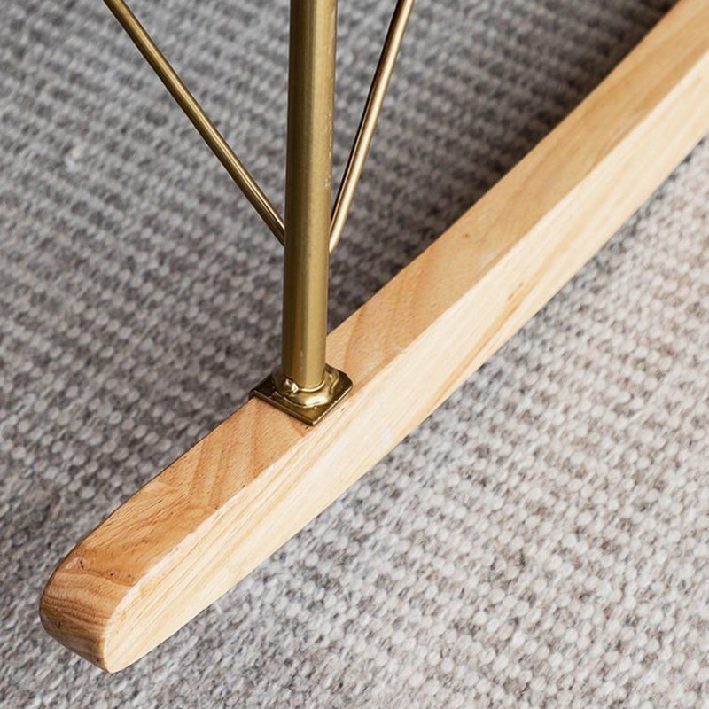 Modern Upholstered Rocker Chair Metal Frame Dirt Resistant Rocker Chair