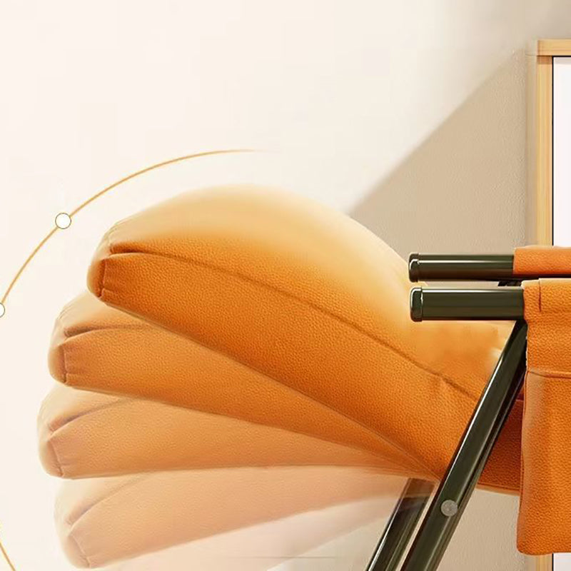 Home Leisure Lounge Chair Lazy Sofa Small Apartment Chair with Metal Frame