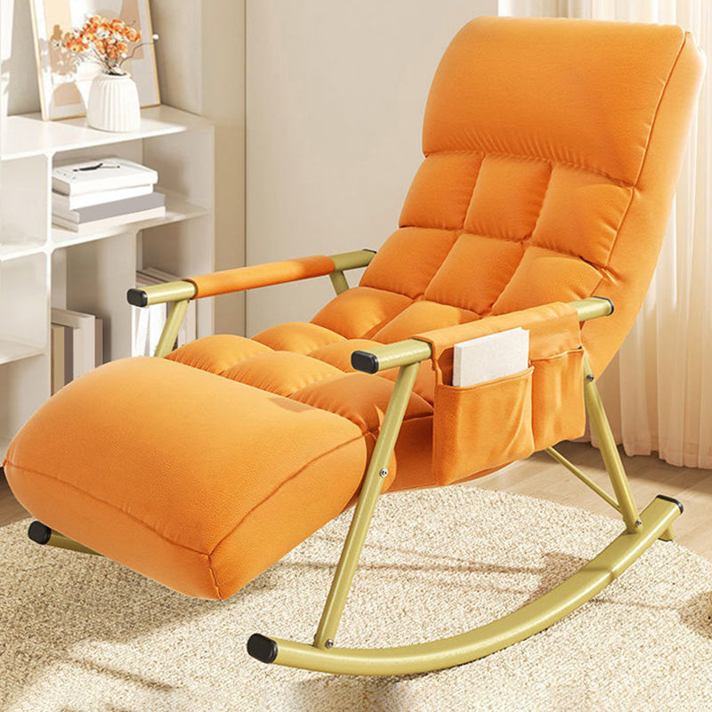 Home Leisure Lounge Chair Lazy Sofa Small Apartment Chair with Metal Frame
