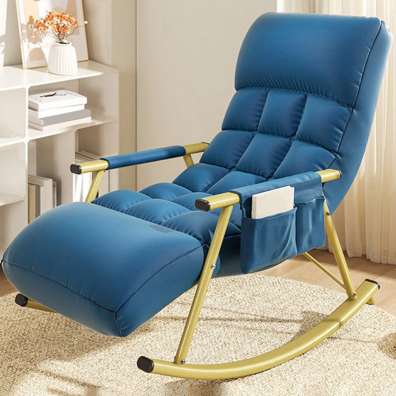 Home Leisure Lounge Chair Lazy Sofa Small Apartment Chair with Metal Frame