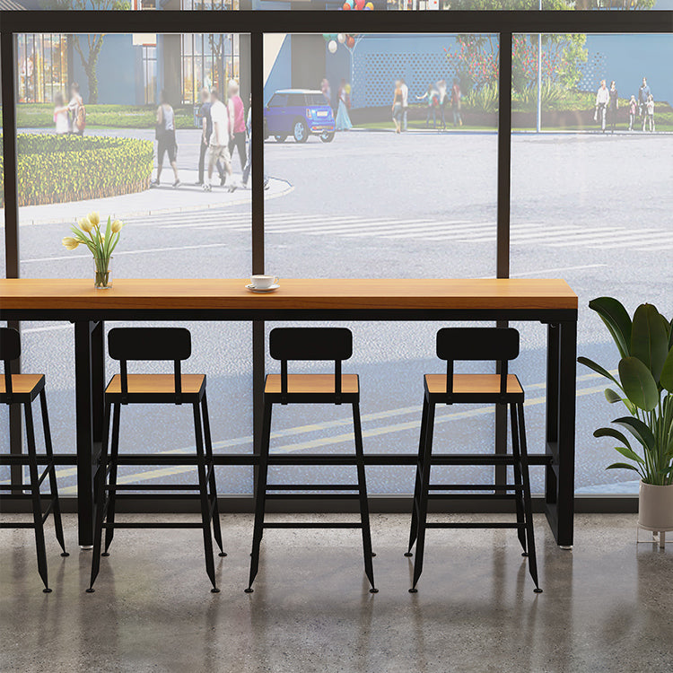 Industrial Style Bar Set 1/4/7/13 Pieces Solid Wood Rectangle Pub Dining Set