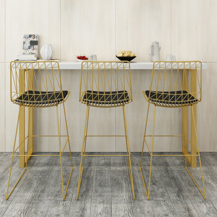 Glam Solid Wood Bar Stool and Table Set 1/4/7 Pieces Pub Table Set