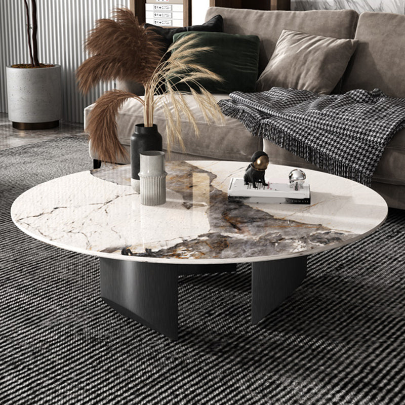 Slate Round Modern Coffee Table No Distressing Coffee Table Set