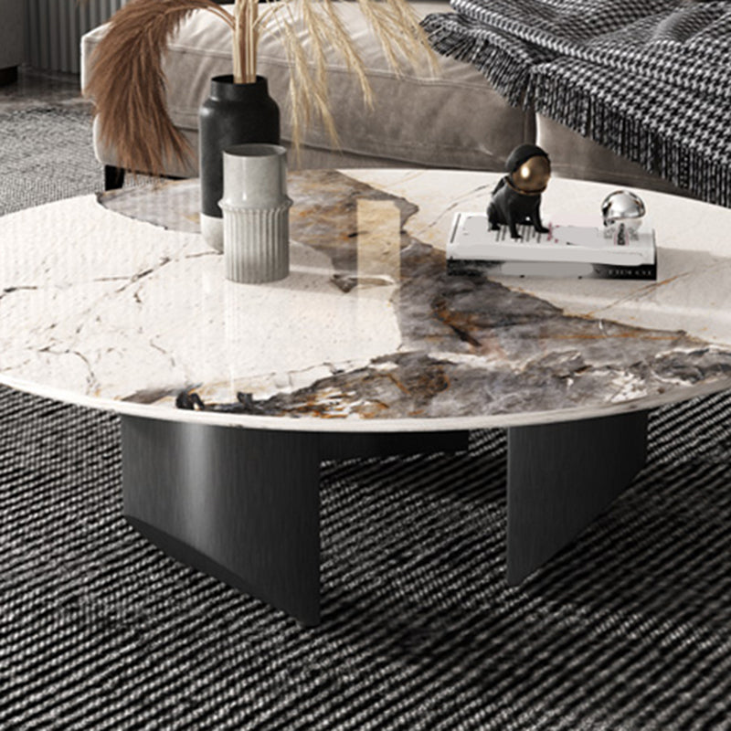 Slate Round Modern Coffee Table No Distressing Coffee Table Set