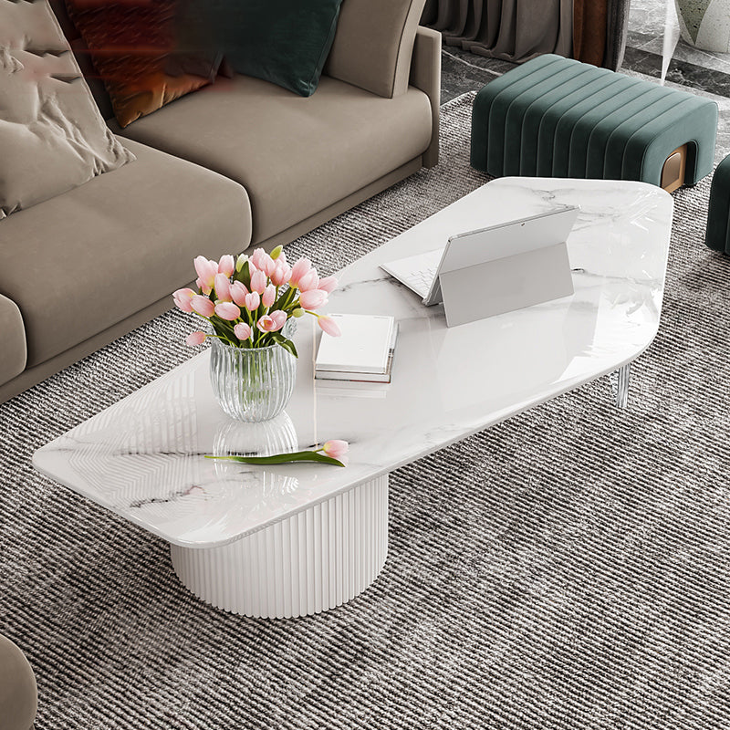 Modern Acrylic Legs Coffee Table Nesting Coffee Table Set for Living Room
