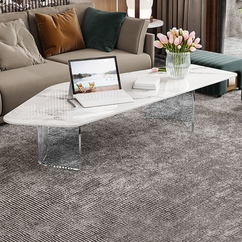 Modern Acrylic Legs Coffee Table Nesting Coffee Table Set for Living Room