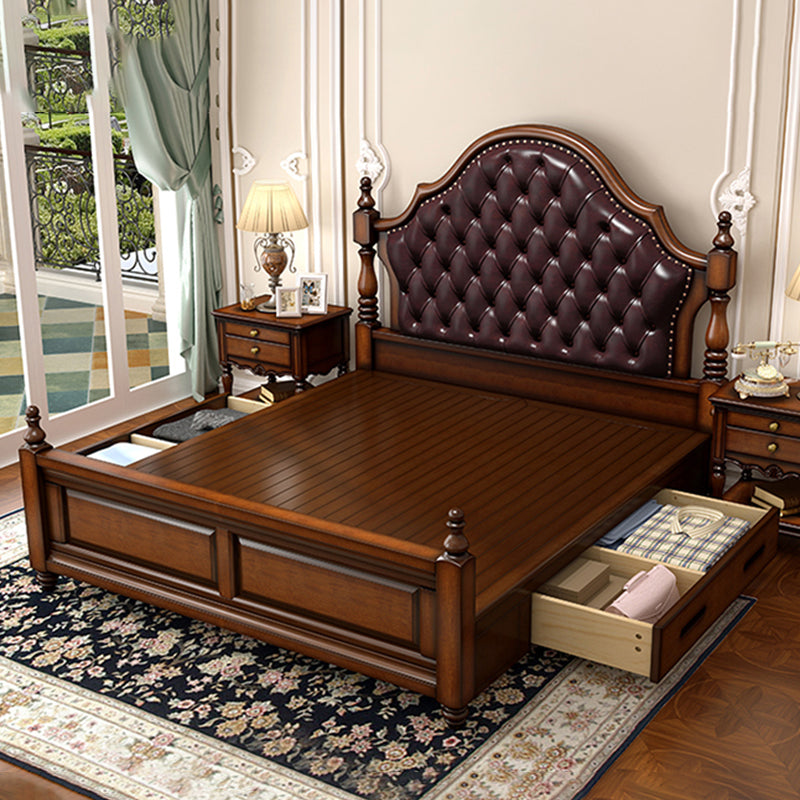 Tufted Upholstered Headboard Standard Bed Mattress Included Bed Frame