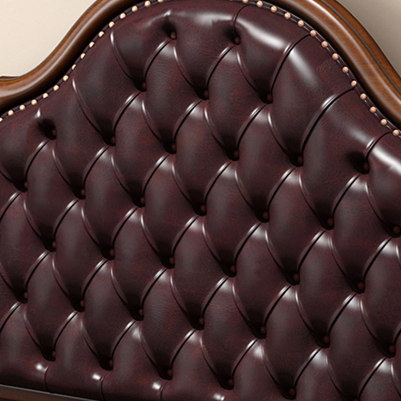 Tufted Upholstered Headboard Standard Bed Mattress Included Bed Frame