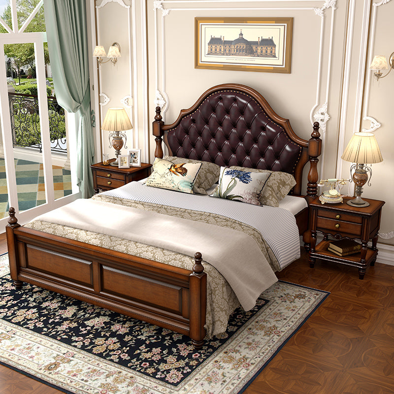 Tufted Upholstered Headboard Standard Bed Mattress Included Bed Frame
