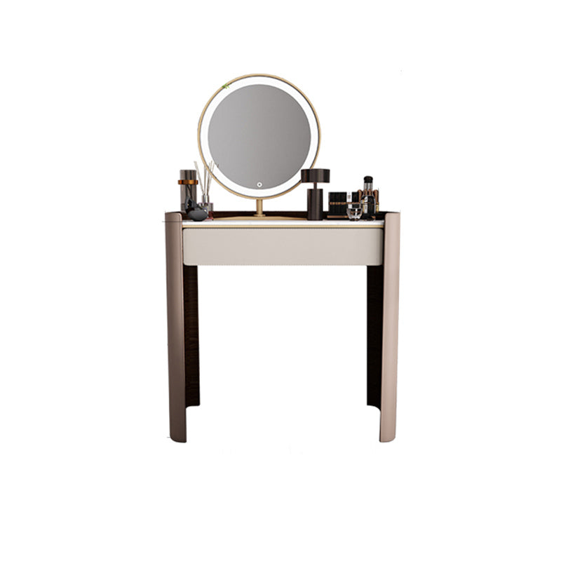 Contemporary 30.7" Height Slate Top Table Makeup Vanity with Drawers