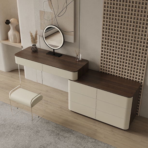 17.72" Wide Make-up Vanity in White Makeup Vanity Desk Table with Drawers