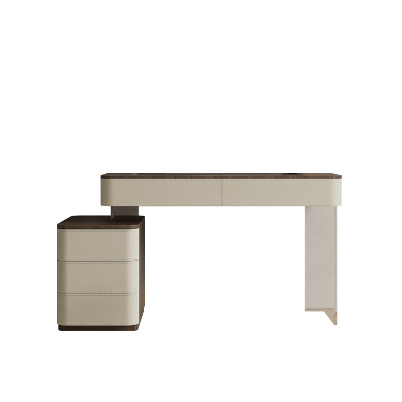 17.72" Wide Make-up Vanity in White Makeup Vanity Desk Table with Drawers
