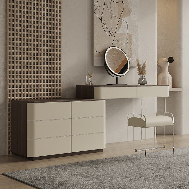 17.72" Wide Make-up Vanity in White Makeup Vanity Desk Table with Drawers