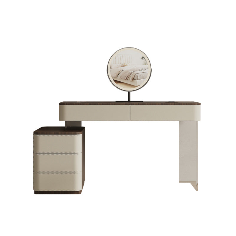 17.72" Wide Make-up Vanity in White Makeup Vanity Desk Table with Drawers