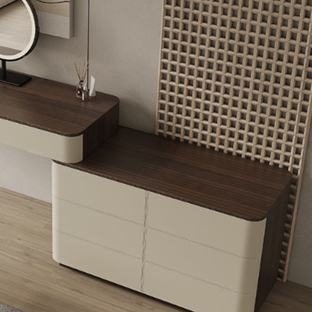 17.72" Wide Make-up Vanity in White Makeup Vanity Desk Table with Drawers