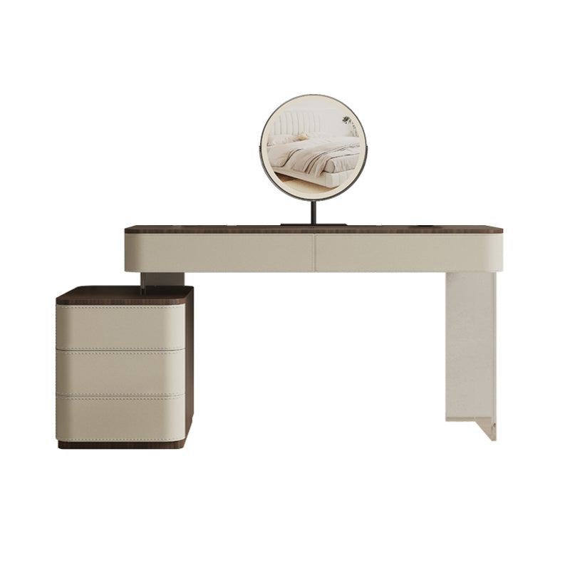 17.72" Wide Make-up Vanity in White Makeup Vanity Desk Table with Drawers