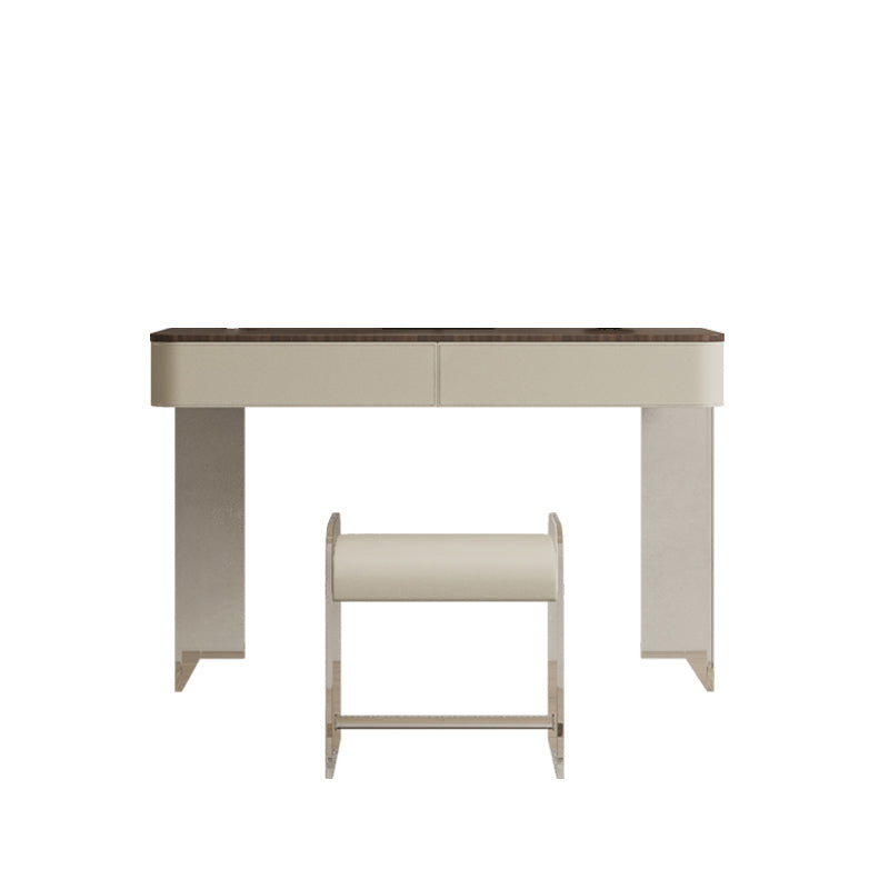 17.72" Wide Make-up Vanity in White Makeup Vanity Desk Table with Drawers