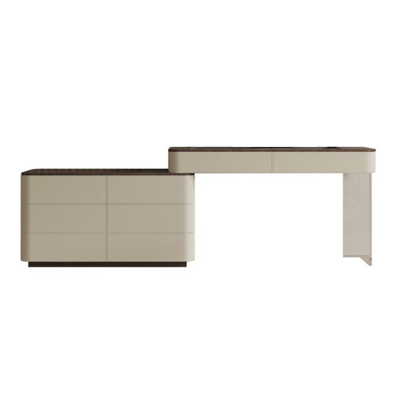 17.72" Wide Make-up Vanity in White Makeup Vanity Desk Table with Drawers