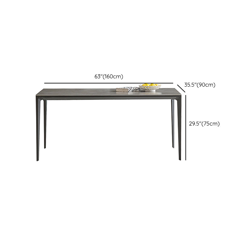 Rectangle Industrial Dining Table Water Resistant Table, 29.52" High