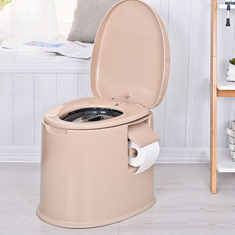 Modern Plastic Toilet Floor Mounted Toilet Bowl with Slow Close Seat for Washroom