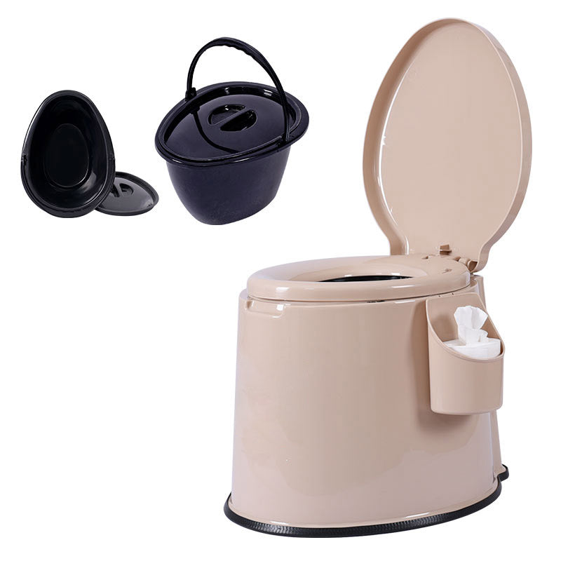 Modern Plastic Toilet Floor Mounted Toilet Bowl with Slow Close Seat for Washroom