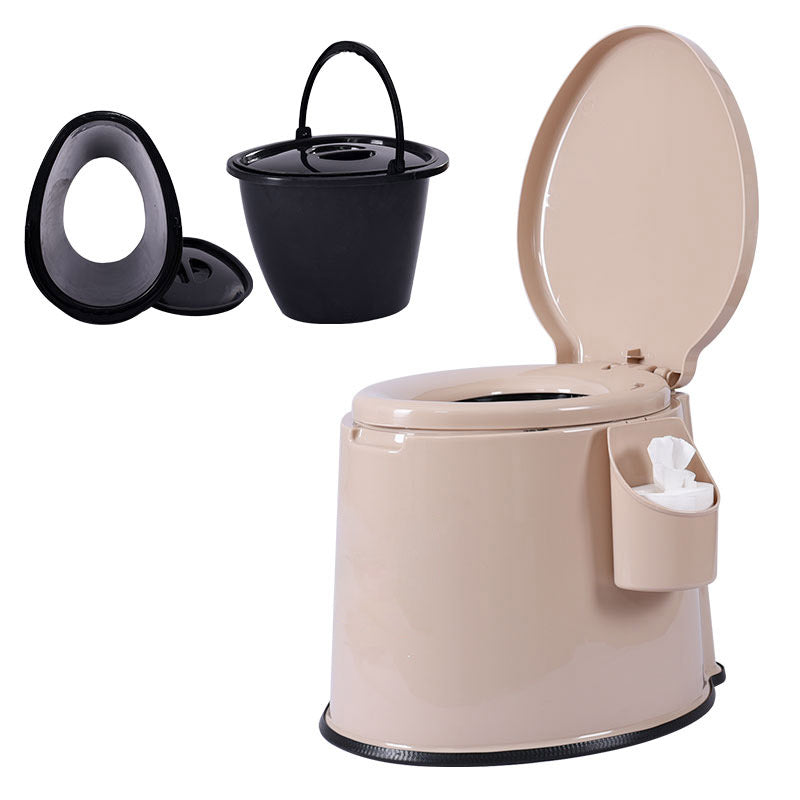 Modern Plastic Toilet Floor Mounted Toilet Bowl with Slow Close Seat for Washroom