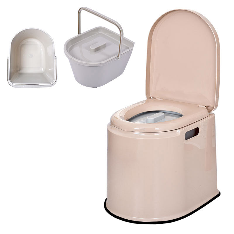 Modern Plastic Toilet Floor Mounted Toilet Bowl with Slow Close Seat for Washroom