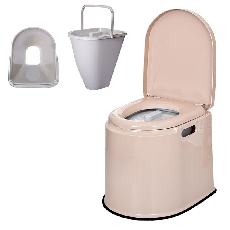 Modern Plastic Toilet Floor Mounted Toilet Bowl with Slow Close Seat for Washroom
