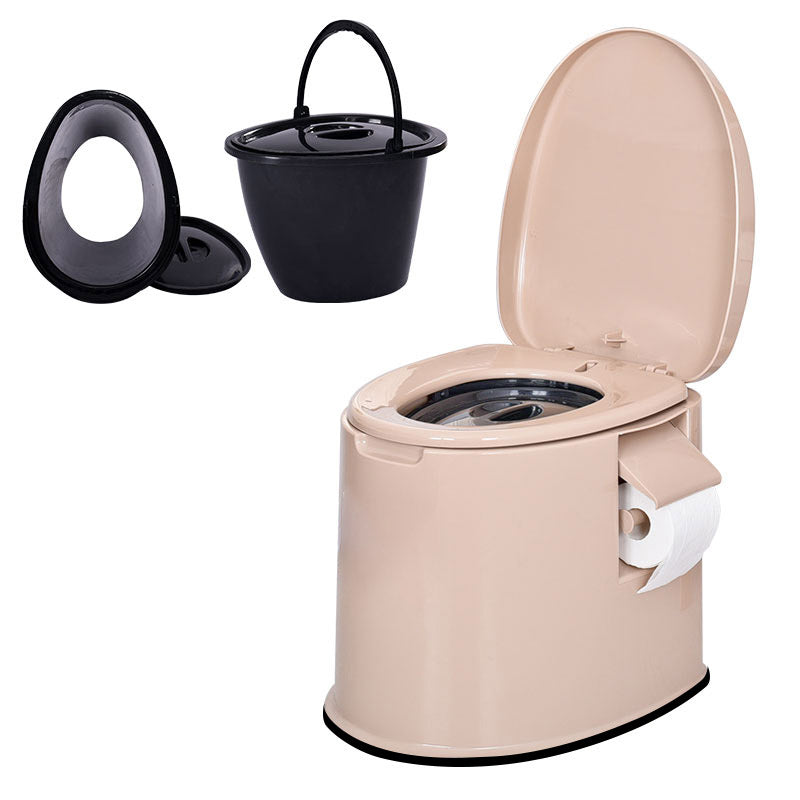 Modern Plastic Toilet Floor Mounted Toilet Bowl with Slow Close Seat for Washroom