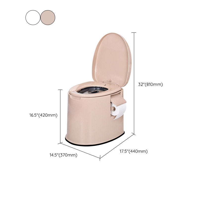 Modern Plastic Toilet Floor Mounted Toilet Bowl with Slow Close Seat for Washroom
